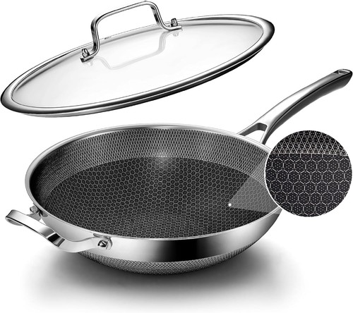 Wok pan inch hybrid - pan,13,