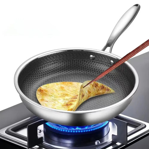 Frying pan stainless - frying, steel