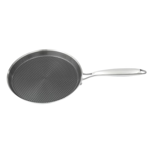 Stainless steel crepe - pan, 10"