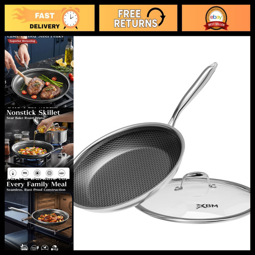 Nonstick frying pan - nonstick, lid