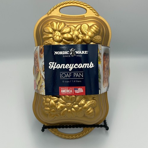 Nordic ware loaf pan honeycomb - ware,