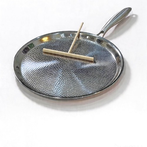 Titanium crepe pan with - crepe,