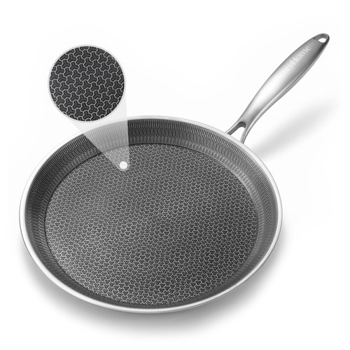 Stainless steel crepe pan - steel,