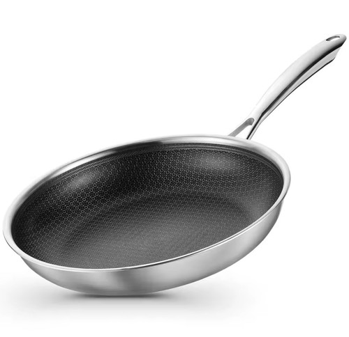 Nonstick stainless steel pan - stainless,