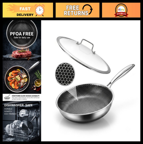 Nonstick frying pan with - nonstick,