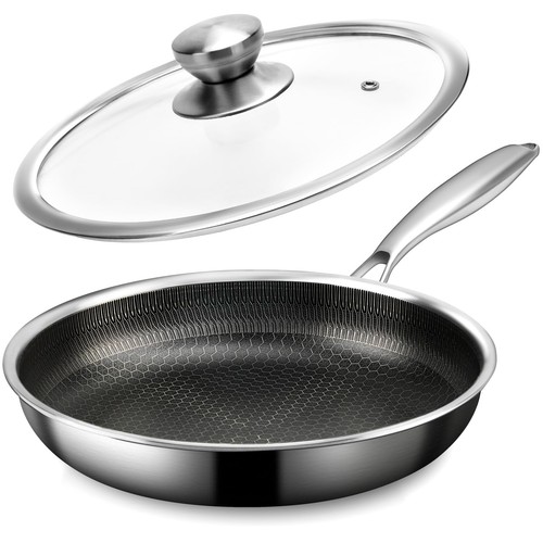 Stainless steel frying pan - stainless,