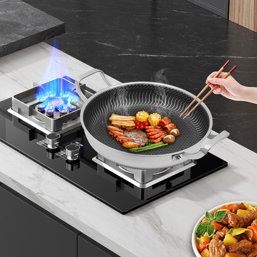 316 stainless steel frying pan - steel,