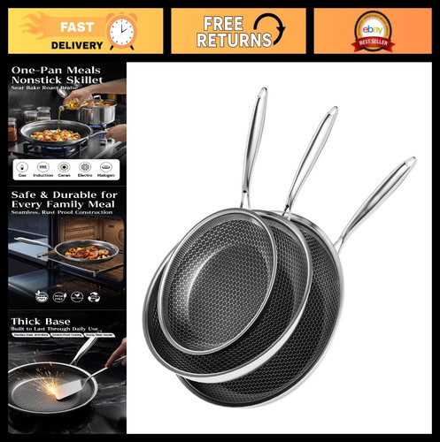 Nonstick honeycomb frying - nonstick, pan