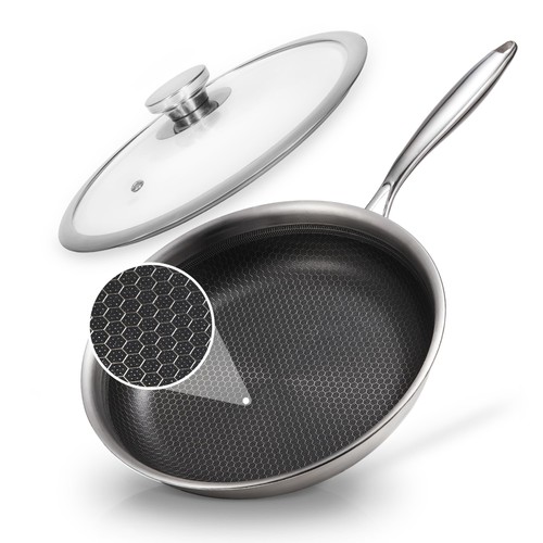 Stainless steel frying pan - stainless,