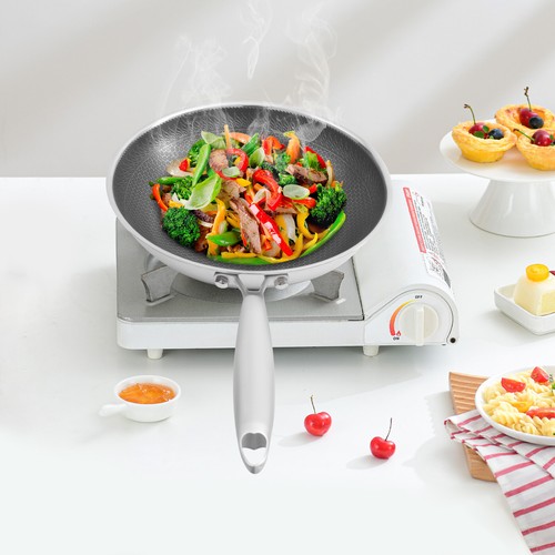 Stainless steel cooking - stainless, frying