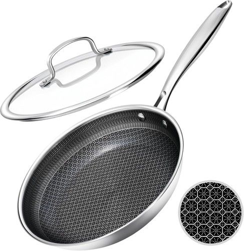 Honeycomb nonstick frying pan - honeycomb,