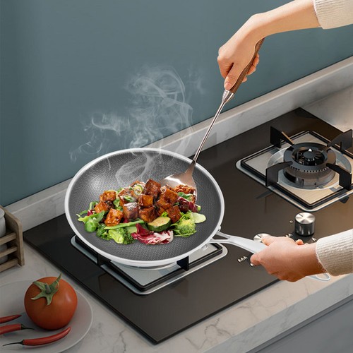 Honeycomb wok stainless steel - honeycomb,