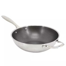 Stainless Steel Induction Wok