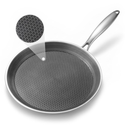 Stainless steel crepe pan - steel,