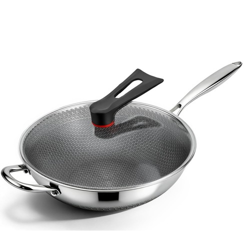 Wok pan inch with - inch, standing