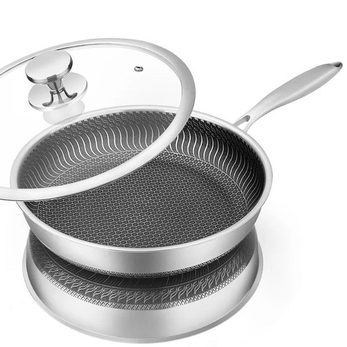 Stainless steel frying pan - frying,