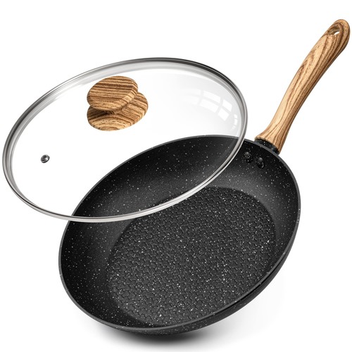 Nonstick frying pan with - frying,